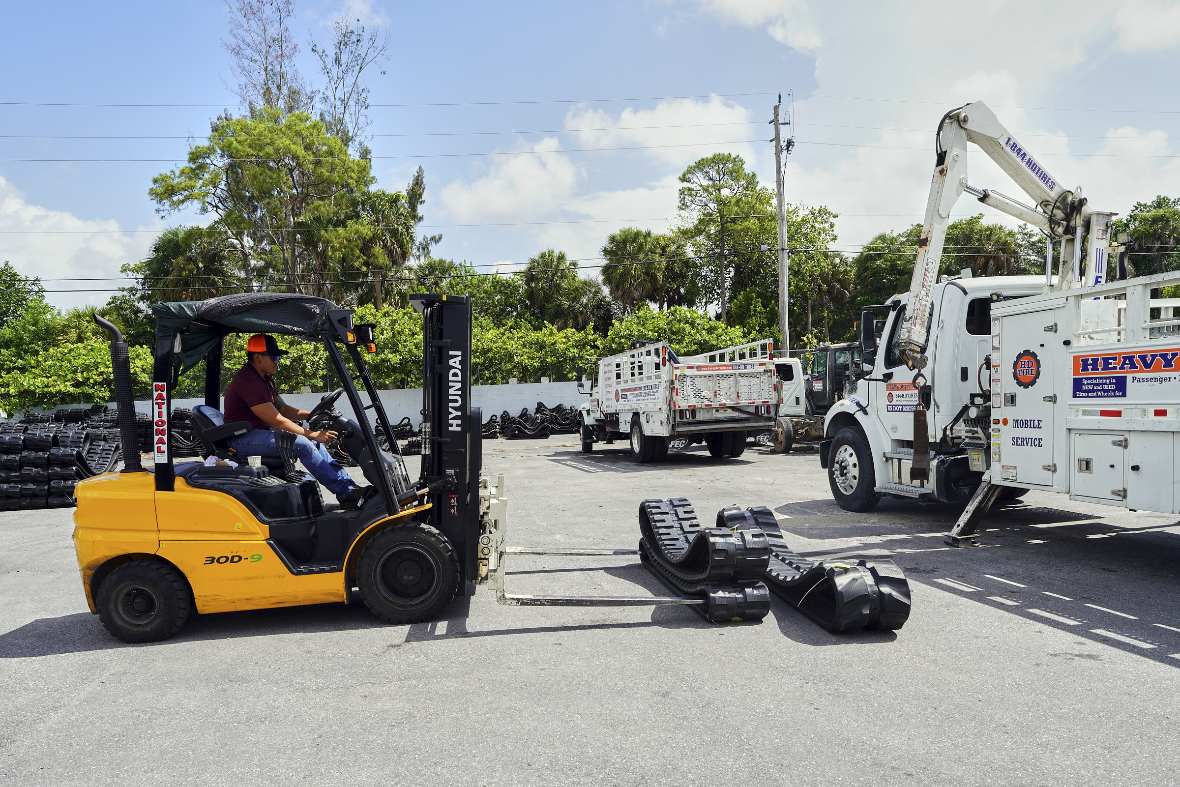 mobile heavy equipment tires Skees Rd
